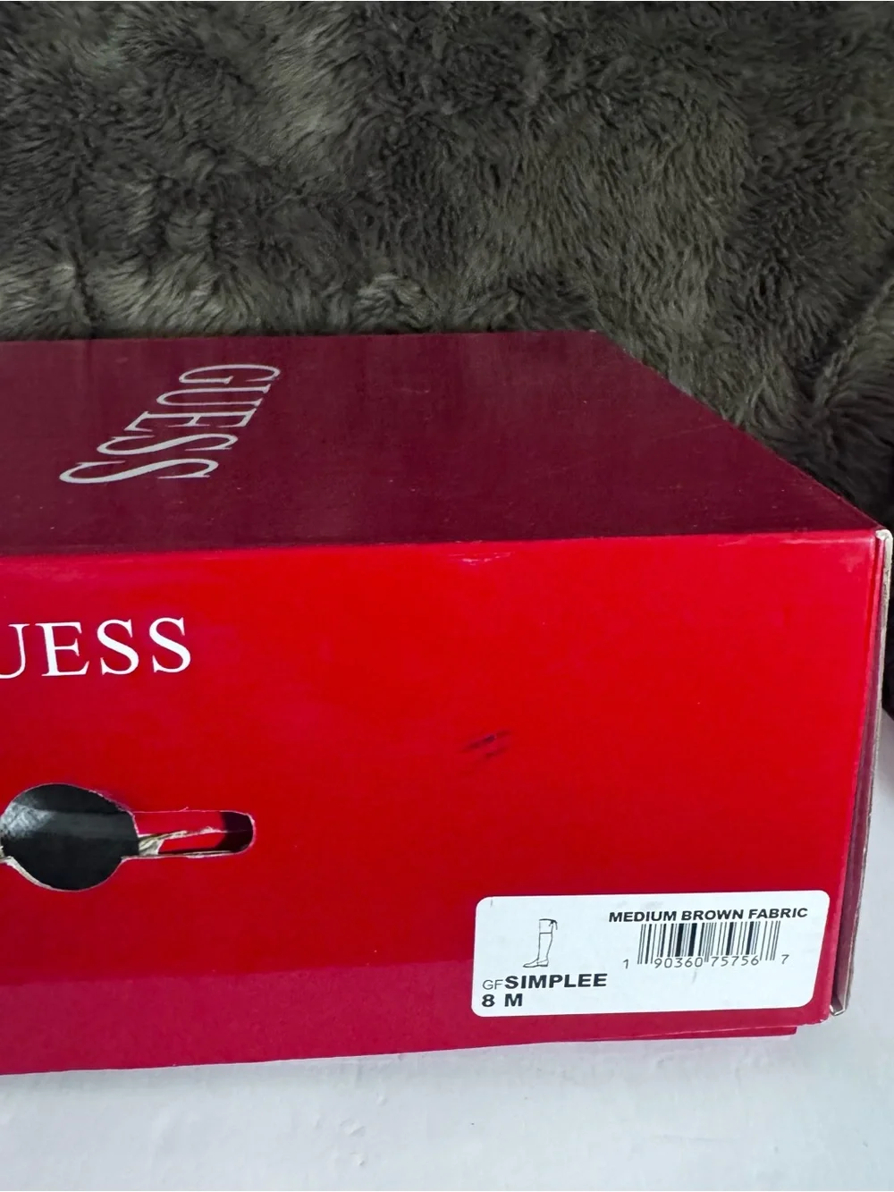 Guess Over-the-Knee Suede Boots - Brown